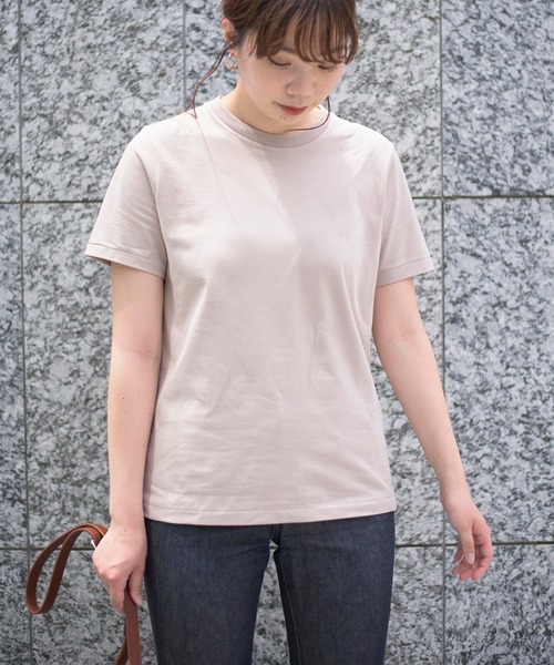 BATONER(バトナー)の「【BATONER】GIZA87コットン スーベニアTシャツ BN-21SL-045 PACK T-SHIRT(DEGRASE COTTON)(Tシャツ/カットソー・レディース・ホワイト/ブラック/ベージュ/ネイビー・2)」の17枚目の写真