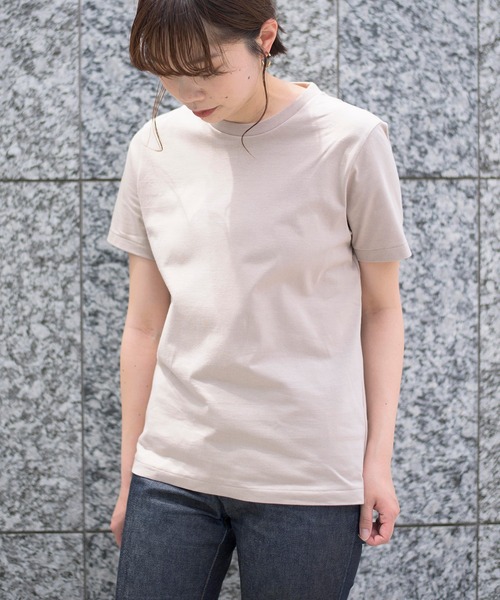 BATONER(バトナー)の「【BATONER】GIZA87コットン スーベニアTシャツ BN-21SL-045 PACK T-SHIRT(DEGRASE COTTON)(Tシャツ/カットソー・レディース・ホワイト/ブラック/ベージュ/ネイビー・2)」の19枚目の写真