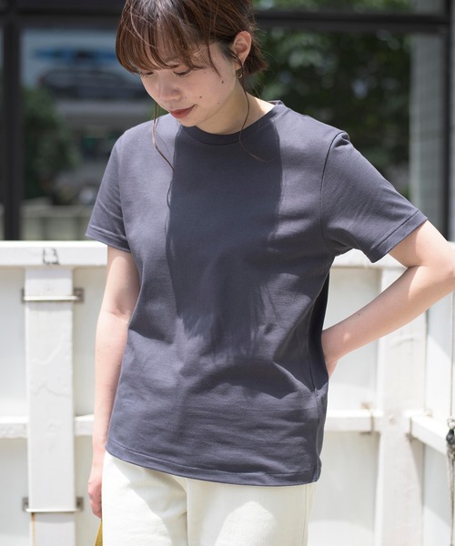 BATONER(バトナー)の「【BATONER】GIZA87コットン スーベニアTシャツ BN-21SL-045 PACK T-SHIRT(DEGRASE COTTON)(Tシャツ/カットソー・レディース・ホワイト/ブラック/ベージュ/ネイビー・2)」の22枚目の写真