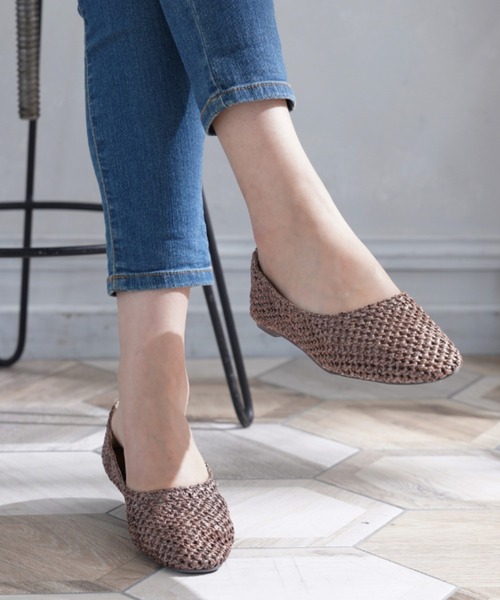 Raffia flat shoes │ ETRE TOKYO official online store(エトレ