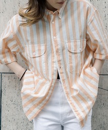 Levi's | LEVI'S(R) VINTAGE CLOTHING DIAMOND SS SHIRT MELON ORANGE WHITE(シャツ/ブラウス)