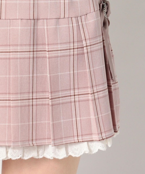 LODISPOTTO（ロディスポット）の「Girlyリュバンプリーツミニスカート（スカート・レディース・ベージュ/ピンク・MEDIUM）」の11枚目の写真