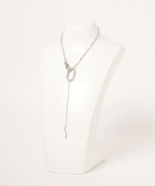 mou(モウ)の「ナスカンチェーンネックレス(ネックレス・レディース・シルバー・FREE)」の6枚目の写真