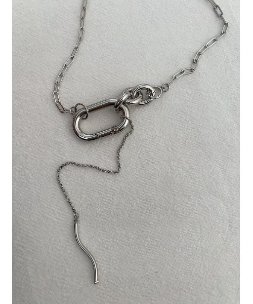 mou(モウ)の「ナスカンチェーンネックレス(ネックレス・レディース・シルバー・FREE)」の4枚目の写真