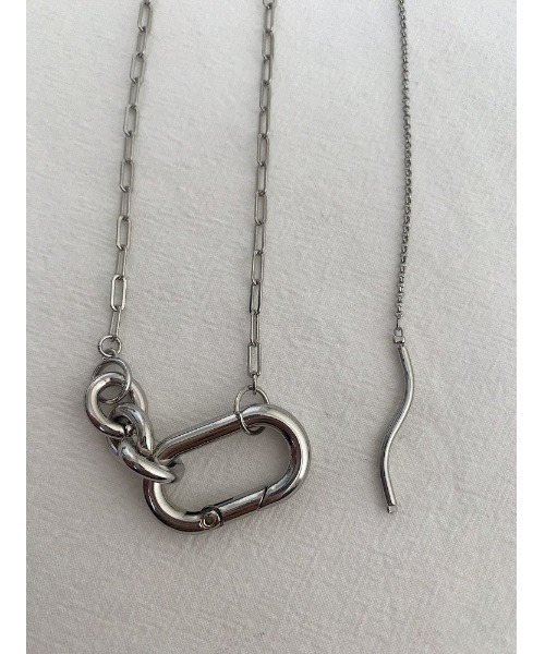 mou(モウ)の「ナスカンチェーンネックレス(ネックレス・レディース・シルバー・FREE)」の9枚目の写真