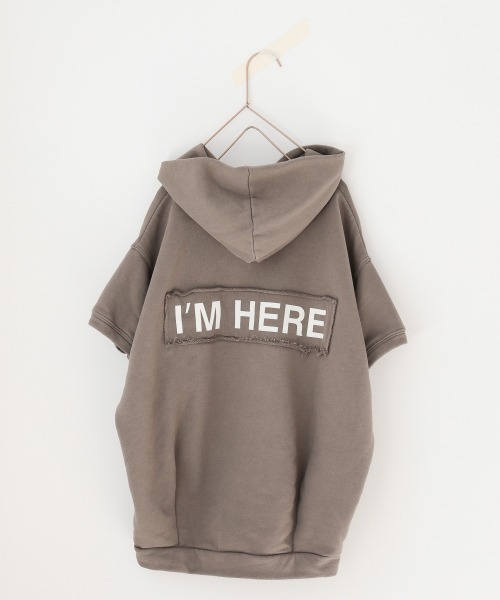 LOWRYS FARM（ローリーズファーム）の「ＢＩＧフーディーＳＳ　937772（パーカー・キッズ・グリーン/アイボリー/モカ・110/120/130/140/150）」の3枚目の写真