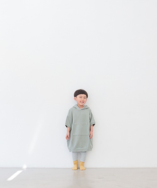 LOWRYS FARM（ローリーズファーム）の「ＢＩＧフーディーＳＳ　937772（パーカー・キッズ・グリーン/アイボリー/モカ・110/120/130/140/150）」の8枚目の写真