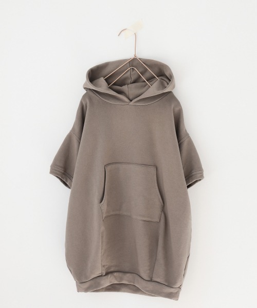 LOWRYS FARM（ローリーズファーム）の「ＢＩＧフーディーＳＳ　937772（パーカー・キッズ・グリーン/アイボリー/モカ・110/120/130/140/150）」の5枚目の写真