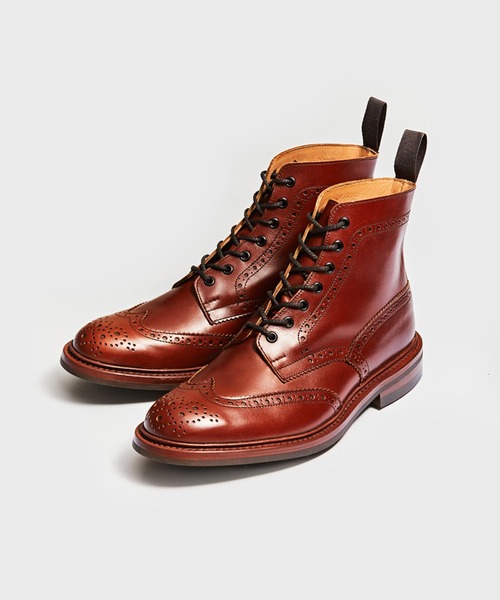 Tricker's（トリッカーズ）の「Tricker's M5634 STOW / DAINITE SOLE / COUNTRY BOOT（ブーツ・メンズ・ライトブラウン/ブラック/ダークブラウン/ブラウン・UK10/UK8/UK6/UK9/UK7.5/UK8.5/UK7/UK5.5/UK9.5/UK10.5/UK6.5/UK5）」の3枚目の写真