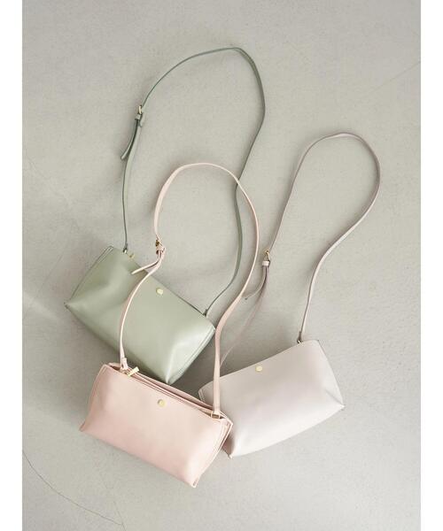 earth music&ecology（アースミュージックアンドエコロジー）の「かるいかばん×earth ショルダーバッグ ＊（ショルダーバッグ・レディース・ピンクベージュ/グレー/ミント・FREE）」の6枚目の写真