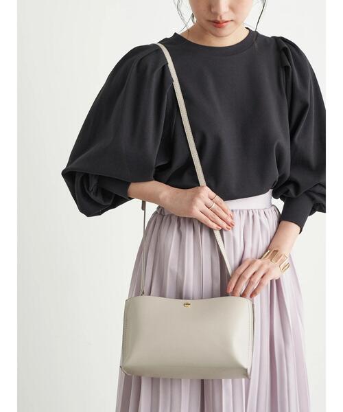 earth music&ecology（アースミュージックアンドエコロジー）の「かるいかばん×earth ショルダーバッグ ＊（ショルダーバッグ・レディース・ピンクベージュ/グレー/ミント・FREE）」の9枚目の写真