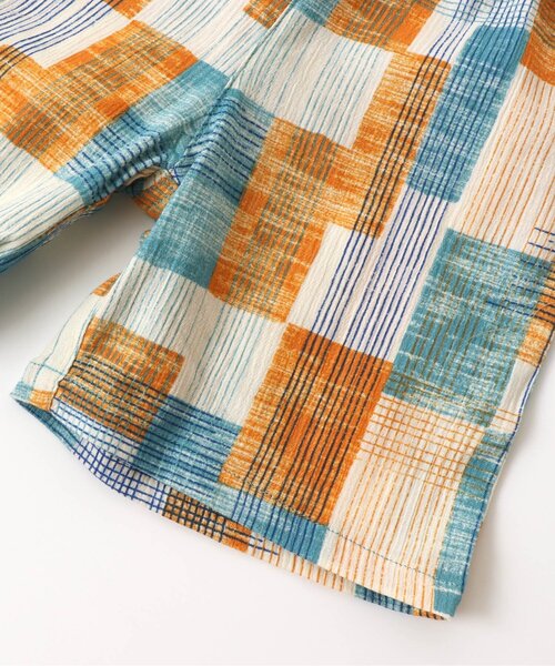 BREEZE（ブリーズ）の「甚平セット 5分丈（浴衣・キッズ・ネイビー/ミント・90/100/110/80/140/130/120）」の16枚目の写真