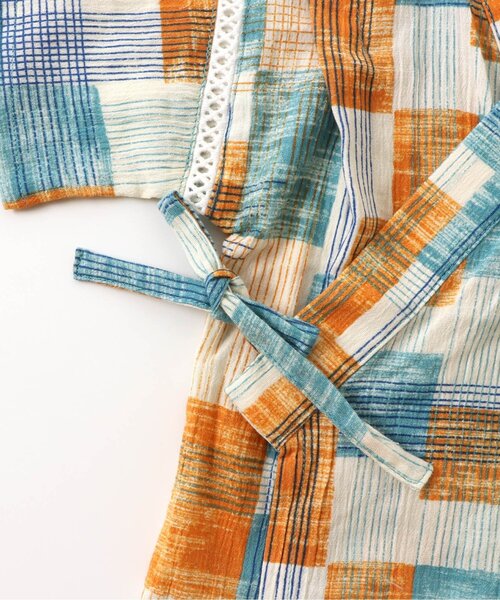 BREEZE（ブリーズ）の「甚平セット 5分丈（浴衣・キッズ・ネイビー/ミント・90/100/110/80/140/130/120）」の11枚目の写真