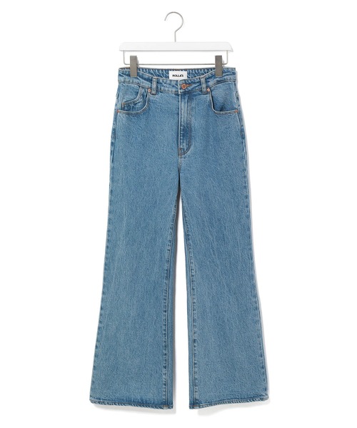 ROLLA'S（ローラス）の「【ROLLA'S】EASTCOAST CROP FLARE（デニムパンツ・レディース・ブルー・1/2/3）」の4枚目の写真