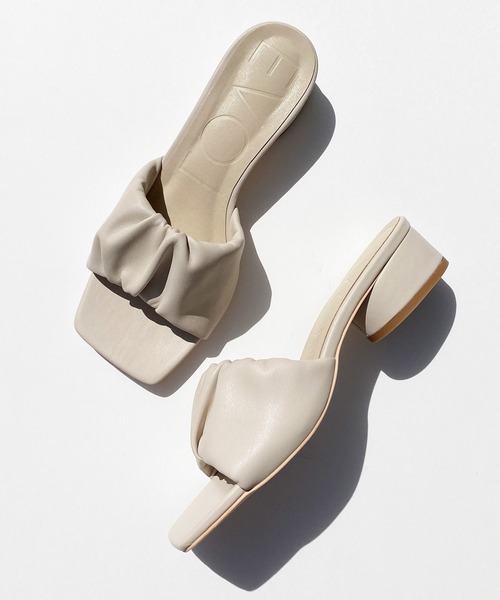 EVOL（イーボル）の「【EVOL】ソフトスクエアサンダル IQ9581（サンダル・レディース・ブラック/ベージュ/アイボリー・S/M/LL/L）」の13枚目の写真