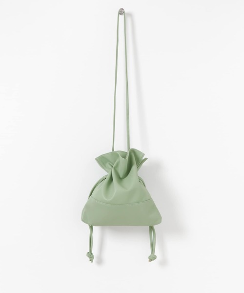 SENSE OF PLACE by URBAN RESEARCH（センスオブプレイスバイアーバンリサーチ）の「ドロストミニショルダーバッグ（ショルダーバッグ・レディース・ブラック/グリーン/ベージュ・ONE）」の4枚目の写真