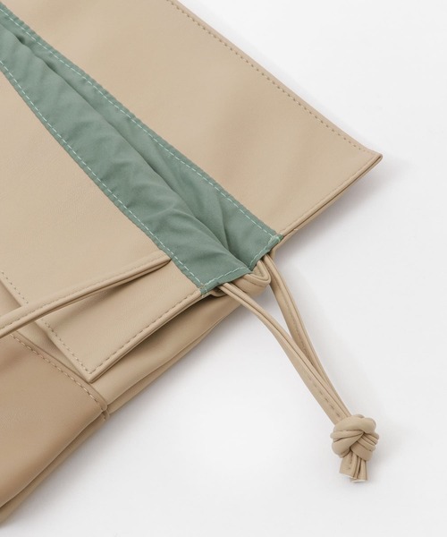 SENSE OF PLACE by URBAN RESEARCH（センスオブプレイスバイアーバンリサーチ）の「ドロストミニショルダーバッグ（ショルダーバッグ・レディース・ブラック/グリーン/ベージュ・ONE）」の6枚目の写真