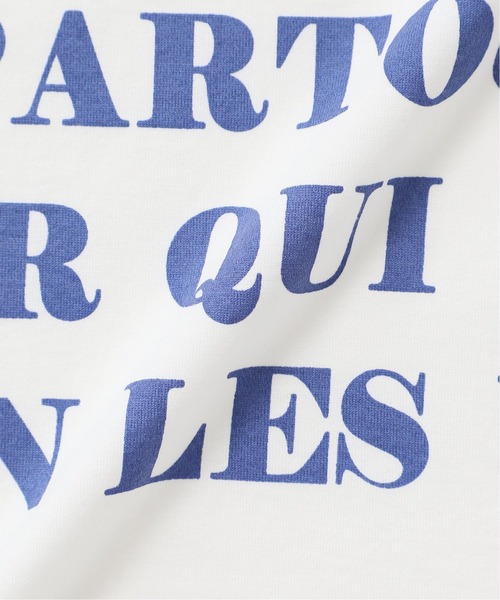 IENA（イエナ）の「BACK LOGO Tシャツ◆（Tシャツ/カットソー・レディース・ホワイト/ネイビー/サックスブルー/ナチュラル・FREE）」の16枚目の写真