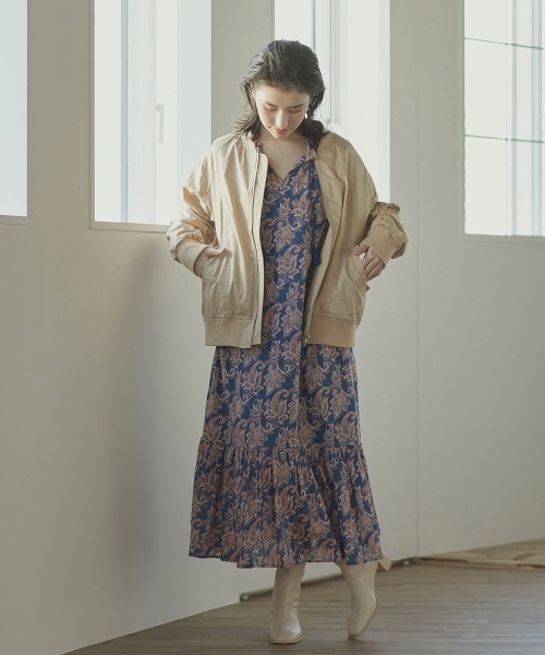 LIPSTAR（リップスター）の「ペイズリー柄ワンピース（ワンピース・レディース・ブルー系その他/ベージュ系その他・M）」の13枚目の写真