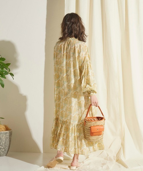 LIPSTAR（リップスター）の「ペイズリー柄ワンピース（ワンピース・レディース・ブルー系その他/ベージュ系その他・M）」の11枚目の写真