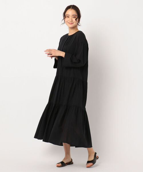 fredy repit（フレディレピ）の「ピンタックティアードワンピース（ワンピース・レディース・ブラック/イエロー/ミント・38）」の8枚目の写真