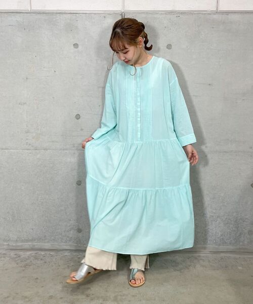 fredy repit（フレディレピ）の「ピンタックティアードワンピース（ワンピース・レディース・ブラック/イエロー/ミント・38）」の11枚目の写真