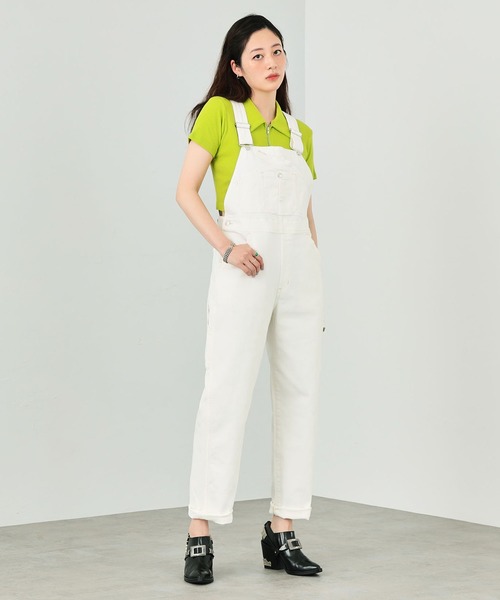 EDWIN(エドウィン)の「essentials オーバーオール(サロペット/オーバーオール・レディース・ブラック系その他/ブルー/ライトインディゴブルー/ホワイト・SMALL/MEDIUM)」の2枚目の写真