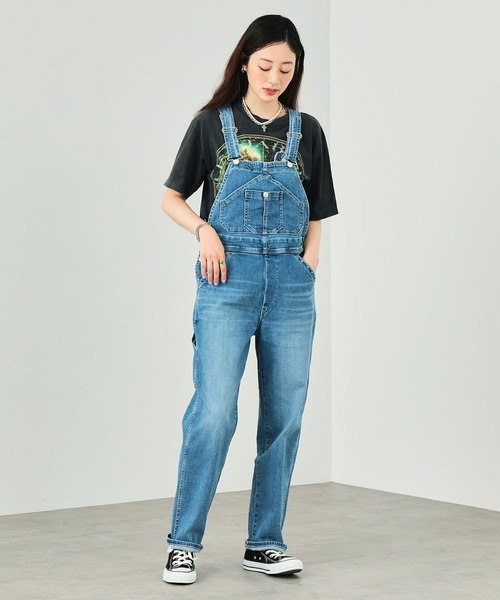 EDWIN(エドウィン)の「essentials オーバーオール(サロペット/オーバーオール・レディース・ブラック系その他/ブルー/ライトインディゴブルー/ホワイト・SMALL/MEDIUM)」の3枚目の写真