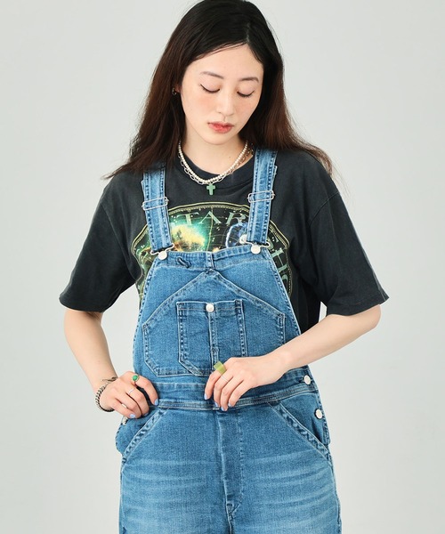 EDWIN(エドウィン)の「essentials オーバーオール(サロペット/オーバーオール・レディース・ブラック系その他/ブルー/ライトインディゴブルー/ホワイト・SMALL/MEDIUM)」の12枚目の写真