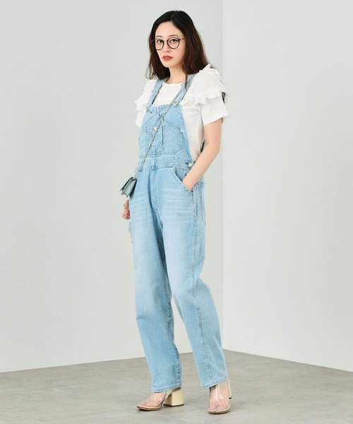 EDWIN(エドウィン)の「essentials オーバーオール(サロペット/オーバーオール・レディース・ブラック系その他/ブルー/ライトインディゴブルー/ホワイト・SMALL/MEDIUM)」の15枚目の写真