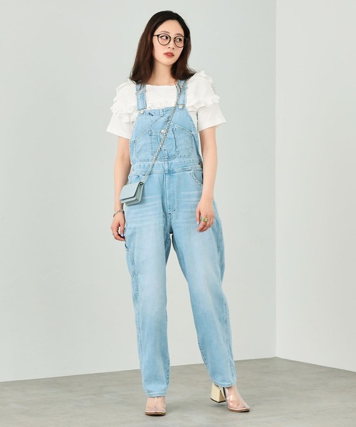 EDWIN(エドウィン)の「essentials オーバーオール(サロペット/オーバーオール・レディース・ブラック系その他/ブルー/ライトインディゴブルー/ホワイト・SMALL/MEDIUM)」の16枚目の写真