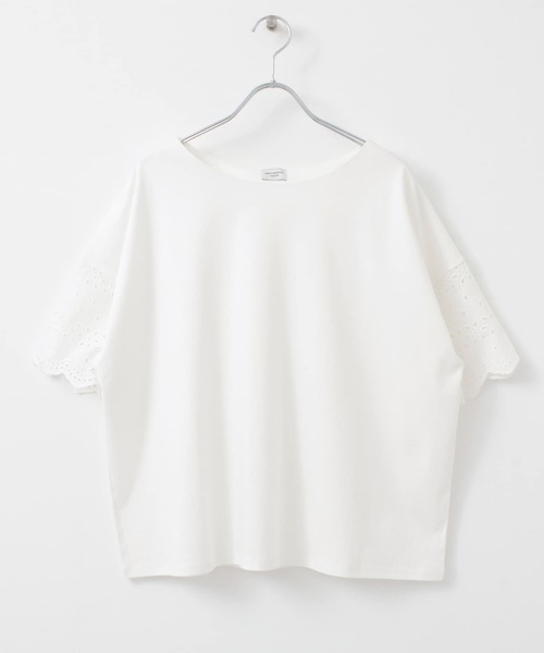 URBAN RESEARCH DOORS（アーバンリサーチドアーズ）の「レーススリーブプルオーバー（Tシャツ/カットソー・レディース・ブラック/オフホワイト・ONE）」の20枚目の写真