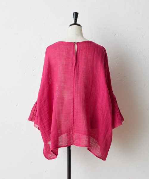 BEARDSLEY（ビアズリー）の「カヤブラウス（シャツ/ブラウス・レディース・ローズ/グリーン/ピンク・FREE）」の6枚目の写真