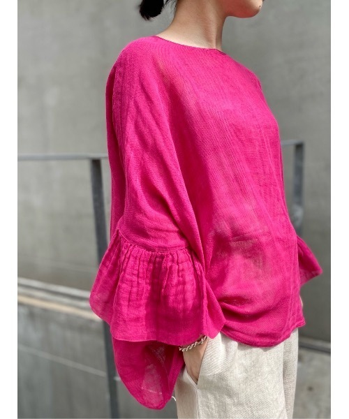 BEARDSLEY（ビアズリー）の「カヤブラウス（シャツ/ブラウス・レディース・ローズ/グリーン/ピンク・FREE）」の16枚目の写真