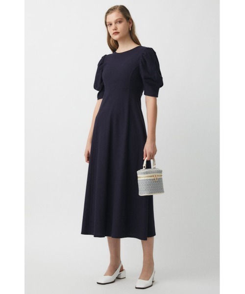 MOUSSY（マウジー）の「BACK OPEN PUFF SHOULDER ドレス（ワンピース・レディース・ブラウン/ライトカーキ/ダークネイビー・1/2）」の15枚目の写真