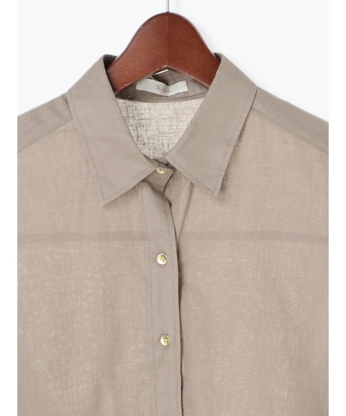 Te chichi(テチチ)の「綿麻2WAYカシュクールBIGシャツ(シャツ/ブラウス・レディース・モカ/カーキ/オフホワイト・フリ-)」の12枚目の写真