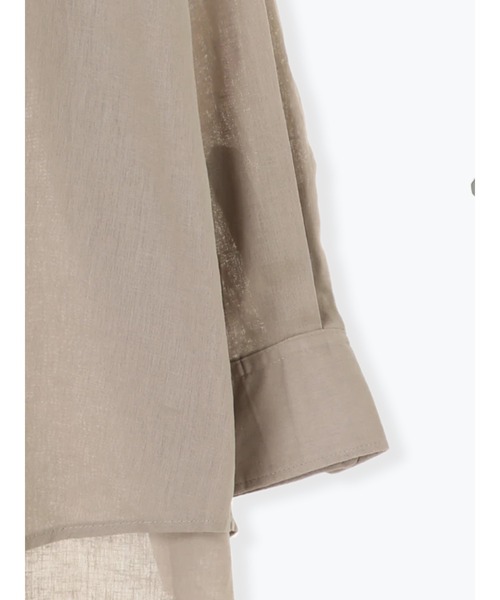 Te chichi(テチチ)の「綿麻2WAYカシュクールBIGシャツ(シャツ/ブラウス・レディース・モカ/カーキ/オフホワイト・フリ-)」の13枚目の写真