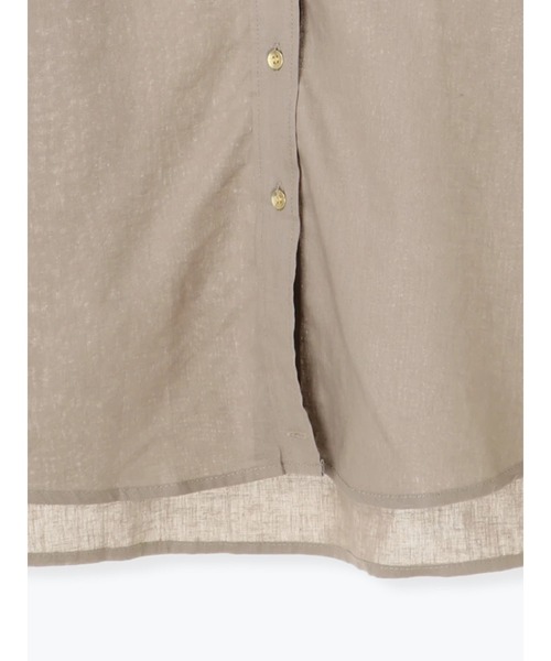 Te chichi(テチチ)の「綿麻2WAYカシュクールBIGシャツ(シャツ/ブラウス・レディース・モカ/カーキ/オフホワイト・フリ-)」の14枚目の写真