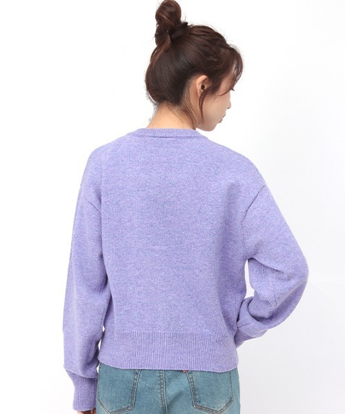 チチカカ（チチカカ）の「ベーシックコンチョニットカーディガン（カーディガン/ボレロ・レディース・ブラック/パープル/ピンク/グリーン・FREE）」の21枚目の写真