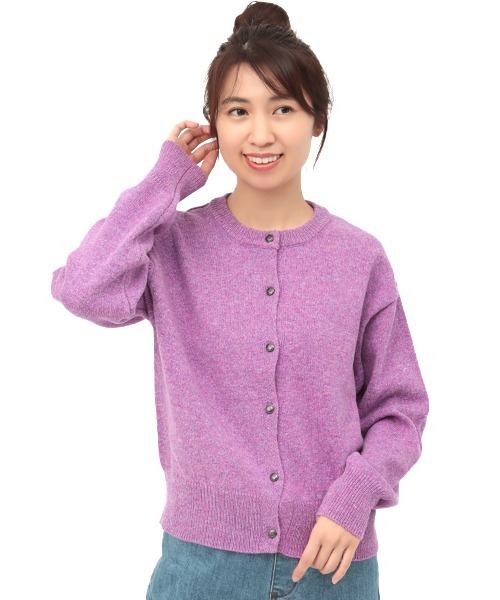 チチカカ（チチカカ）の「ベーシックコンチョニットカーディガン（カーディガン/ボレロ・レディース・ブラック/パープル/ピンク/グリーン・FREE）」の18枚目の写真