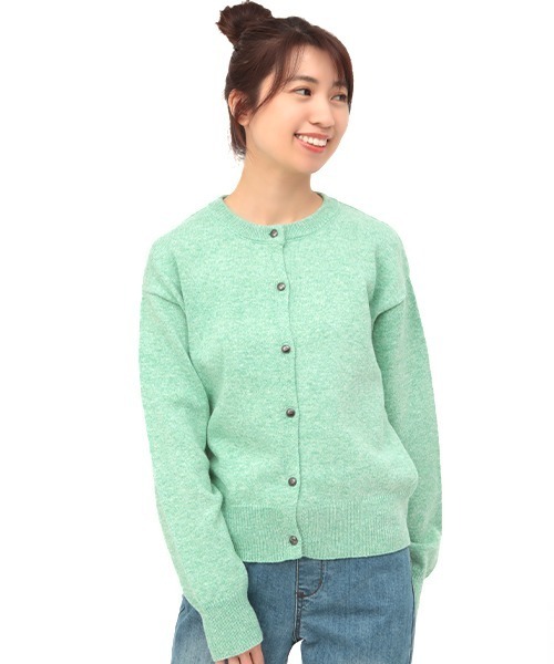 チチカカ（チチカカ）の「ベーシックコンチョニットカーディガン（カーディガン/ボレロ・レディース・ブラック/パープル/ピンク/グリーン・FREE）」の16枚目の写真