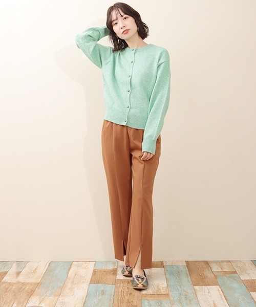 チチカカ（チチカカ）の「ベーシックコンチョニットカーディガン（カーディガン/ボレロ・レディース・ブラック/パープル/ピンク/グリーン・FREE）」の9枚目の写真