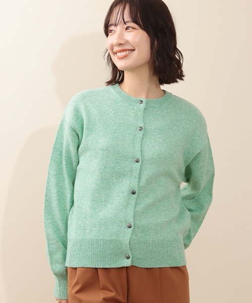 チチカカ（チチカカ）の「ベーシックコンチョニットカーディガン（カーディガン/ボレロ・レディース・ブラック/パープル/ピンク/グリーン・FREE）」の10枚目の写真