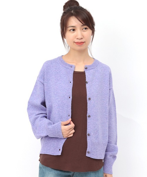 チチカカ（チチカカ）の「ベーシックコンチョニットカーディガン（カーディガン/ボレロ・レディース・ブラック/パープル/ピンク/グリーン・FREE）」の19枚目の写真