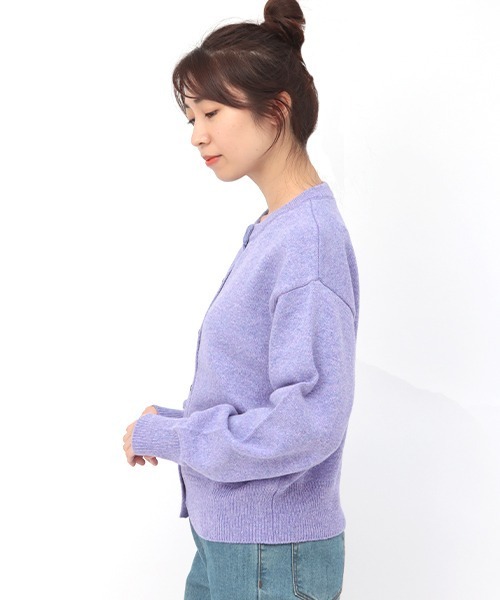 チチカカ（チチカカ）の「ベーシックコンチョニットカーディガン（カーディガン/ボレロ・レディース・ブラック/パープル/ピンク/グリーン・FREE）」の20枚目の写真