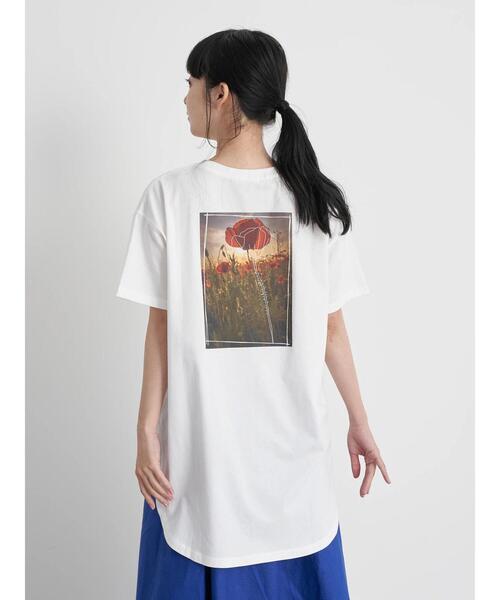 earth music&ecology（アースミュージックアンドエコロジー）の「Let's have a break ビッグチュニック ＊（Tシャツ/カットソー・レディース・オフホワイト・FREE）」の20枚目の写真