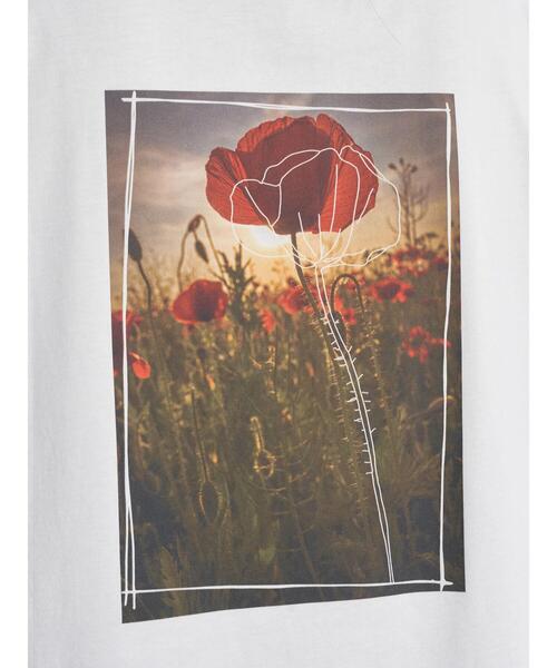 earth music&ecology（アースミュージックアンドエコロジー）の「Let's have a break ビッグチュニック ＊（Tシャツ/カットソー・レディース・オフホワイト・FREE）」の7枚目の写真