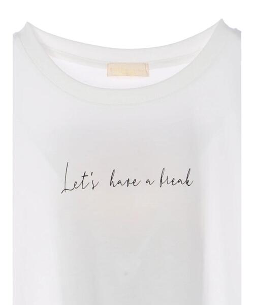 earth music&ecology（アースミュージックアンドエコロジー）の「Let's have a break ビッグチュニック ＊（Tシャツ/カットソー・レディース・オフホワイト・FREE）」の16枚目の写真