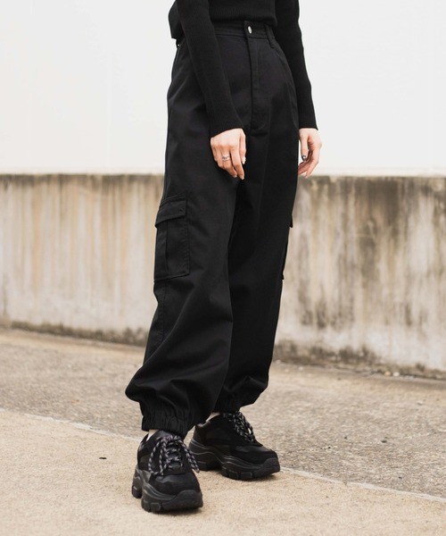 WEGO（ウィゴー）の「WEGO/ハイウエストカーゴポケットパンツ（カーゴ