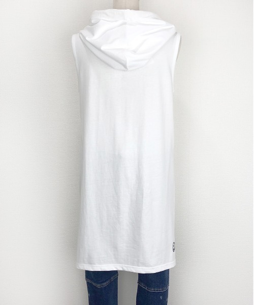 WORLD WIDE LOVE!(ワールドワイドラブ)の「インナーパーカータンク(タンクトップ・レディース・ブラック/グリーン/オフホワイト・1)」の6枚目の写真